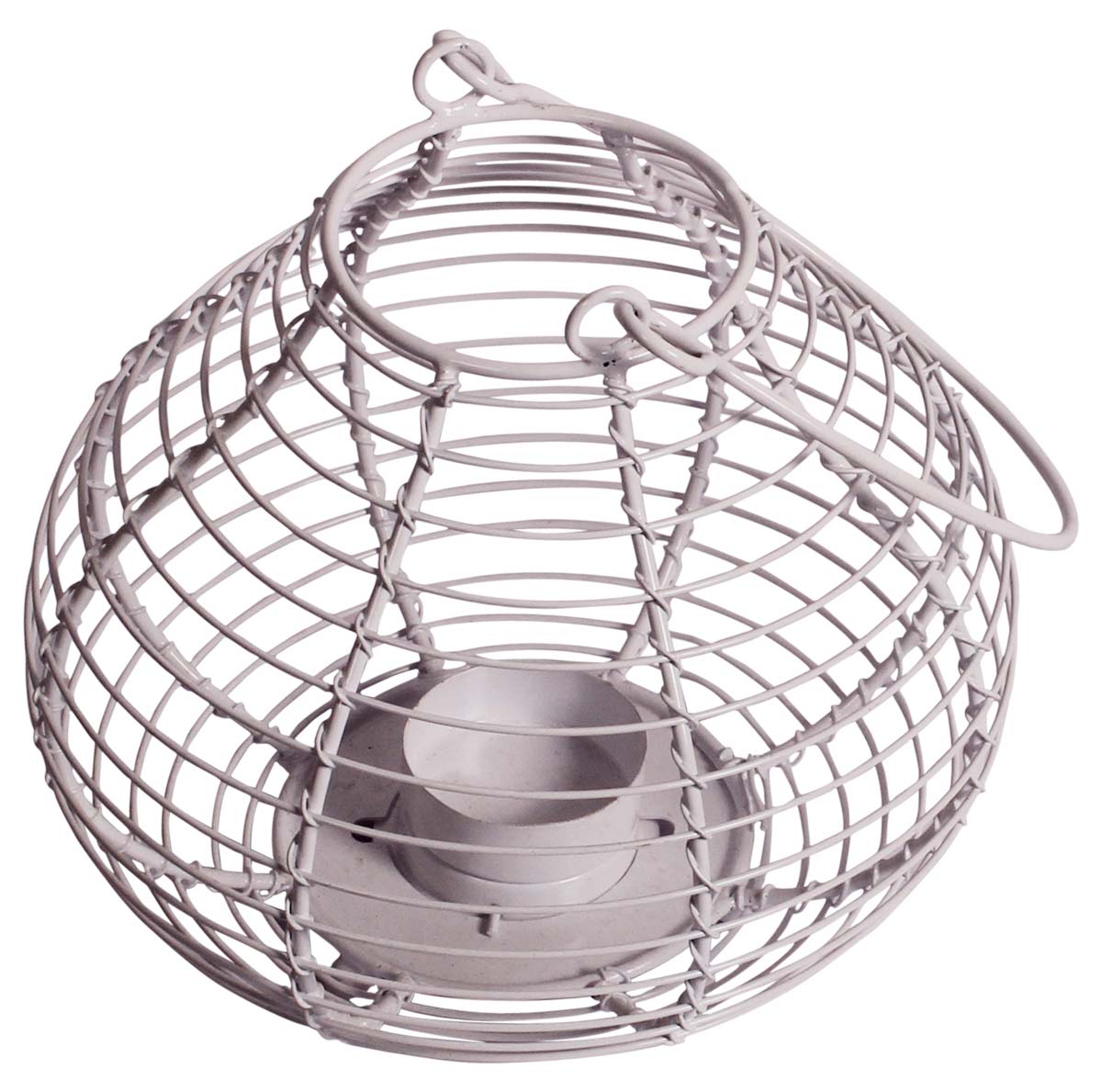 White Votive Candle Holder – Cast in Iron – Pot-Shaped – Unique Tea-Light Candle Stands – Decorating Items – Home Décor - Buy in Bulk Wholesale